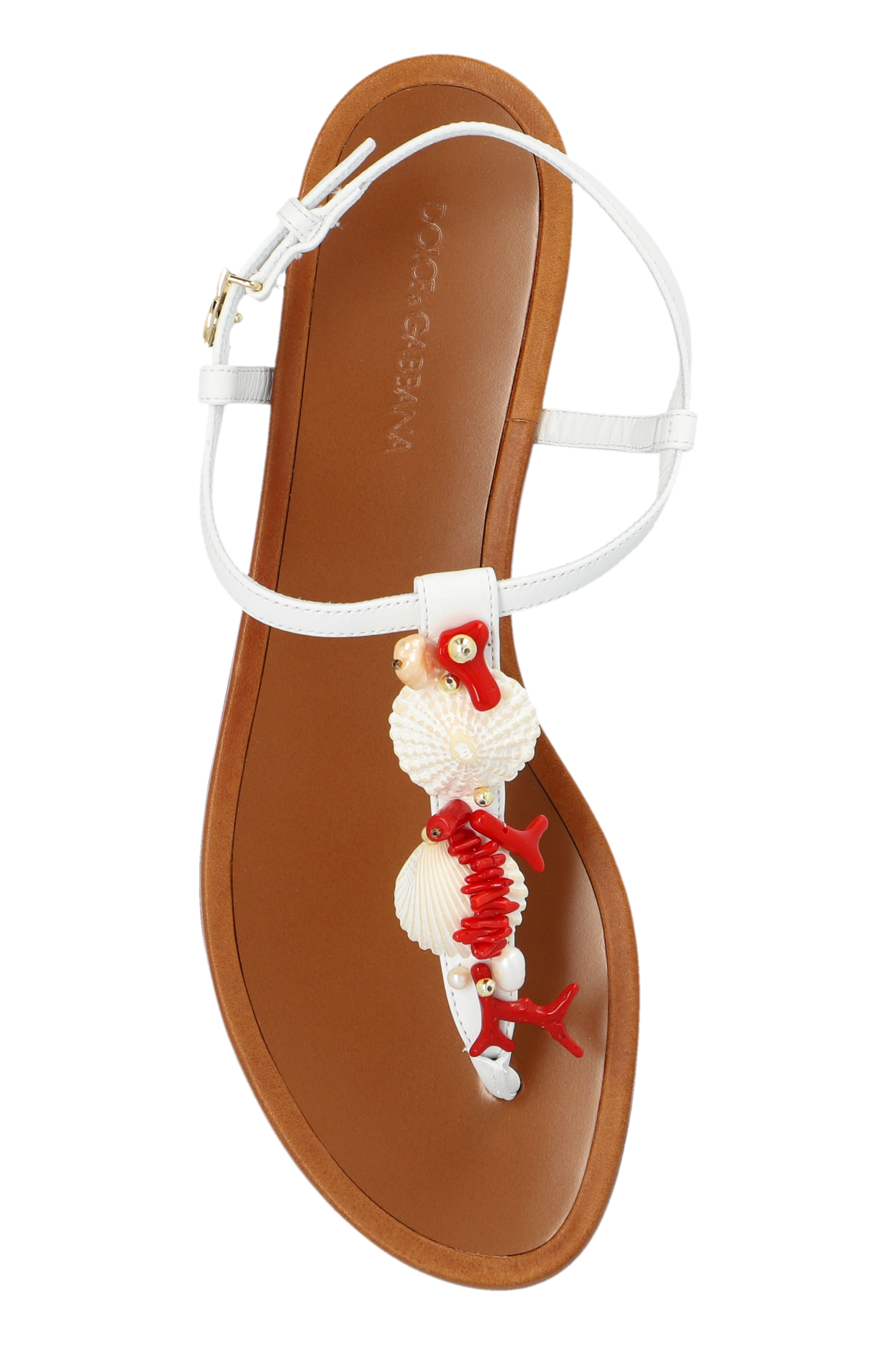White Sandals with appliqués Dolce & Gabbana - Vitkac AS
